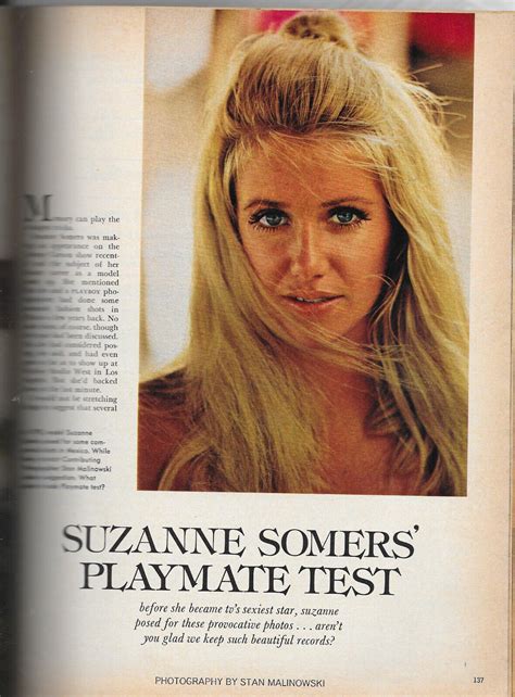 suzane somers playboy|Suzanne Somers